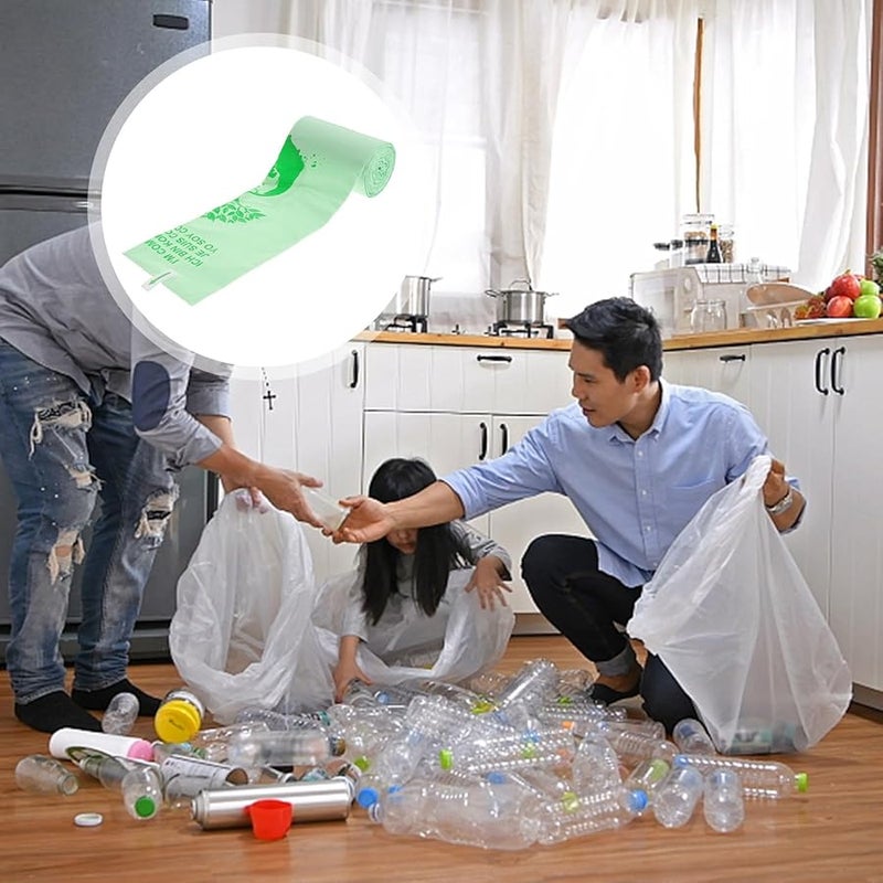 Biodegradable Corn Starch Garbage Bags 6L 50pcs Eco Friendly Kitchen Trash Bags - Image 4